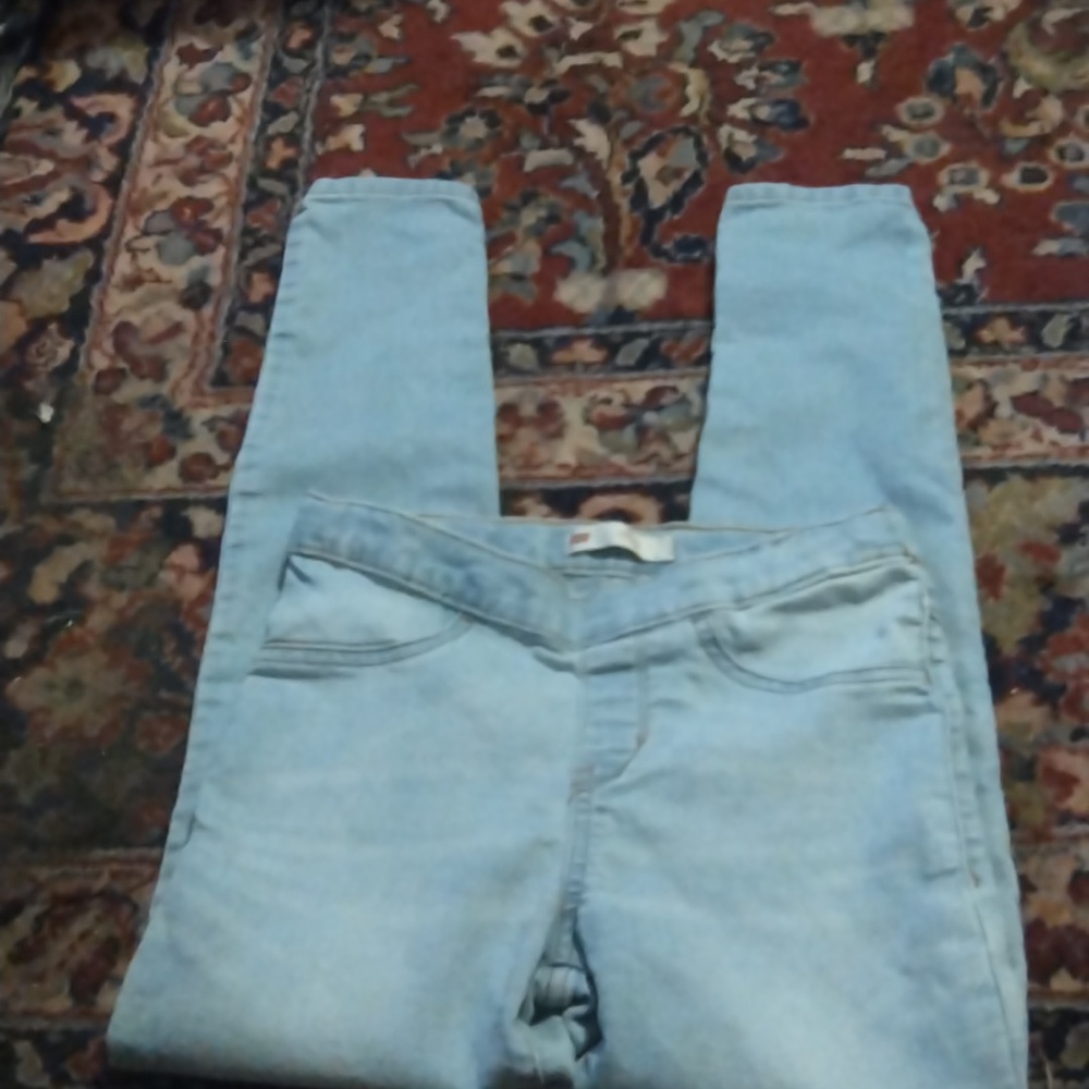 Levi's Pull On Light Blue Jean Leggings Girls Size 12Reg